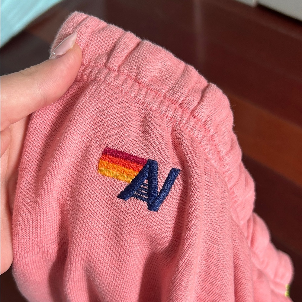 Aviator Nation 5 Stripe Pink Sweatpants